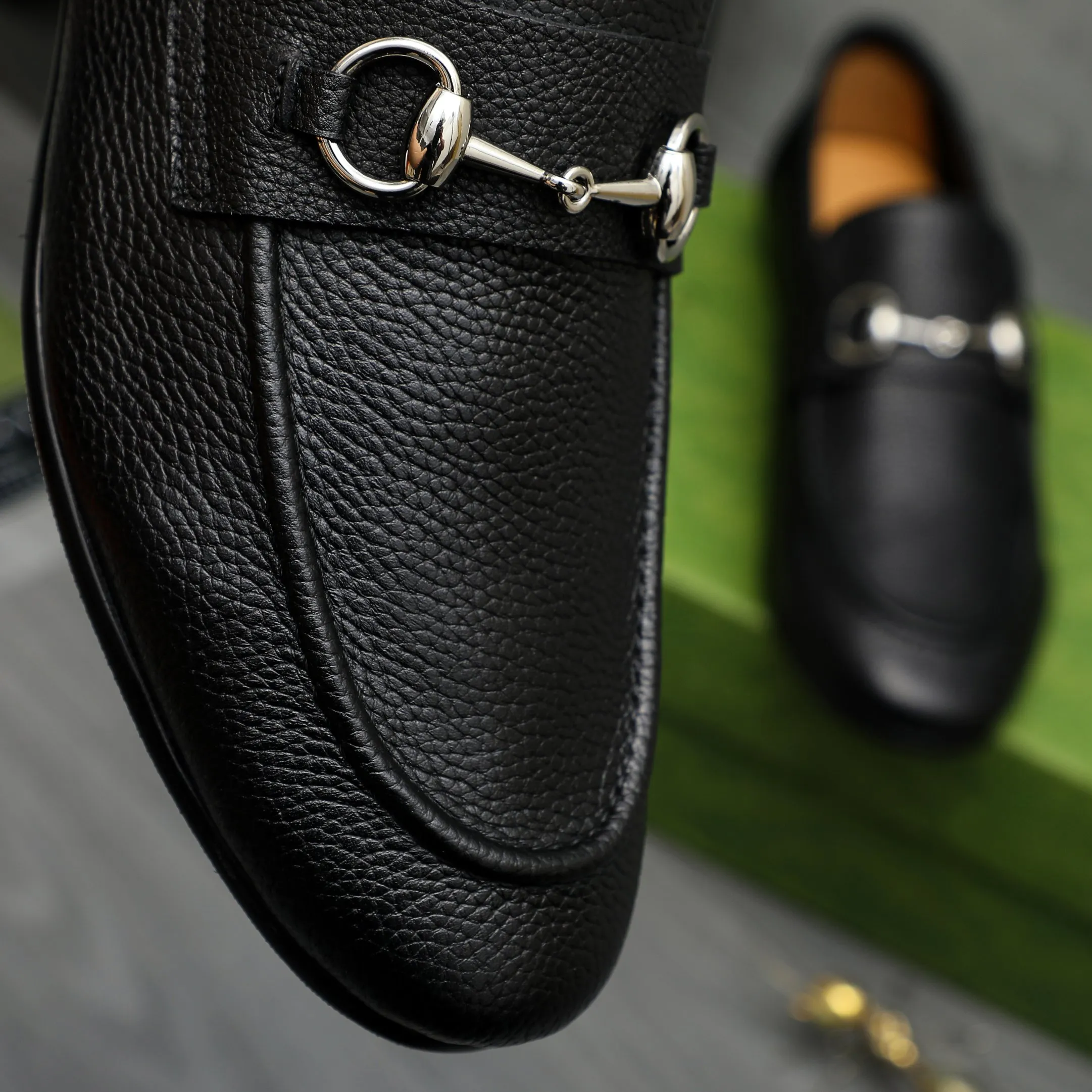 Men's shoes 💰500 Product trademark: GUCCI "Gucci" business slip-on leather shoes Regular size: 38-44 (37.45.46 custom-made, non-refundable) Product materials: Selected pebbled cowhide upper, cowhide insole, original outsole